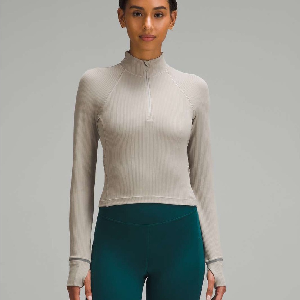 Lululemon It’s Rulu Ribbed Crop Half Zip